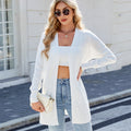 foreign trade  new arrival european and american clothing   cardiganlongknittingstripesoutwearsweater