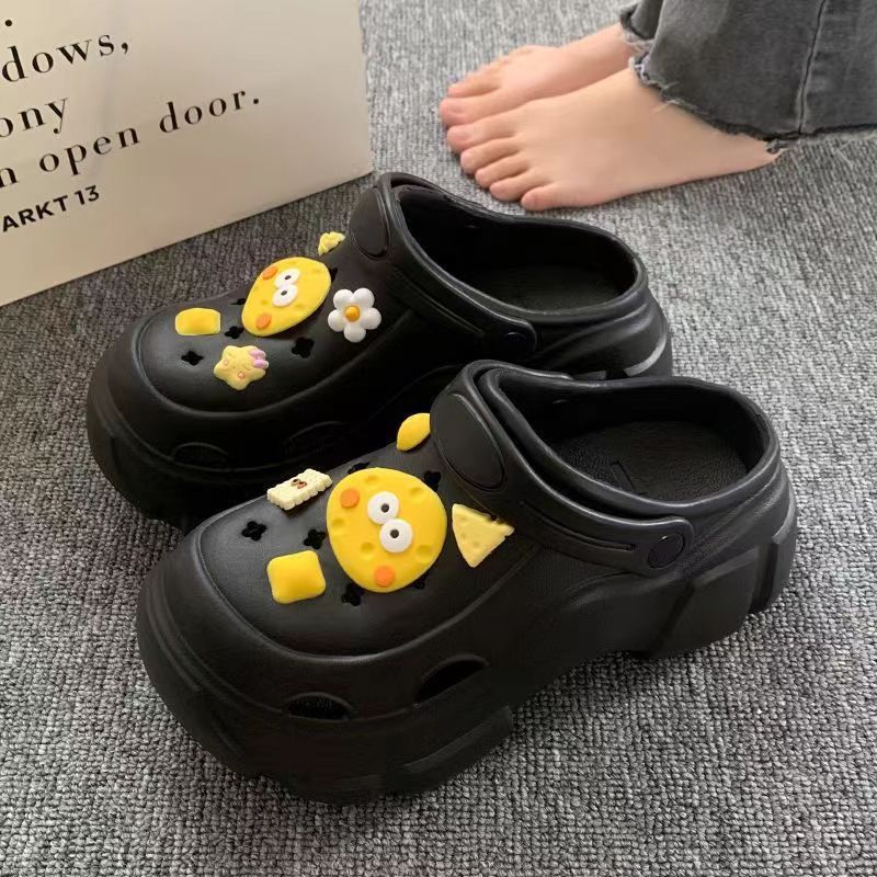 Women's clogs eva outdoor wearable thick sole non-slip 2025 new beach closed-toe sandals and slippers - summer collection