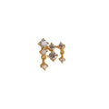 Amazon bestseller: brass electroplated zircon 12 birthstone earrings - elegant & stylish women's fashion jewelry, perfect for cross-border e-commerce