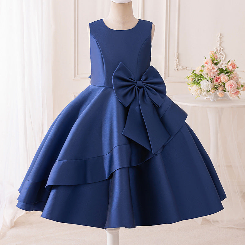 European and american cross-border oem girls' dresses  new collection - little girl princess dress, children's piano recital outfit