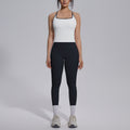new arrival nude tight-fitting yoga clothes high waist hip lift quick-drying sports beautiful back outdoor running fitness clothes suit