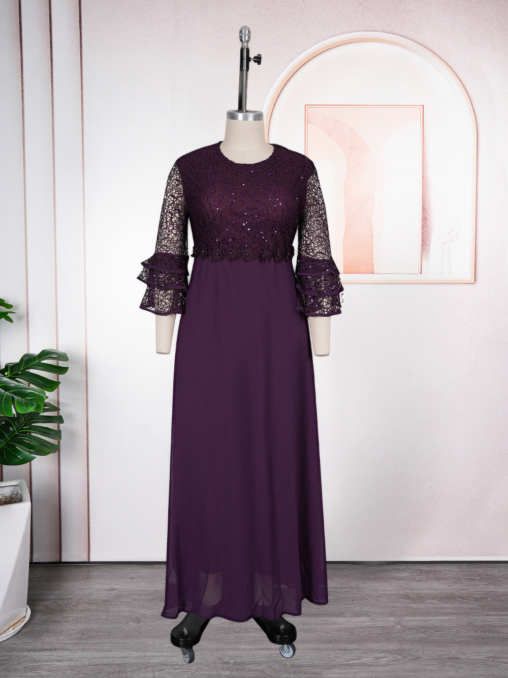 African, european, and american plus-size women's clothing: new  lace-trimmed, heavily embellished chiffon dresses for , , and
