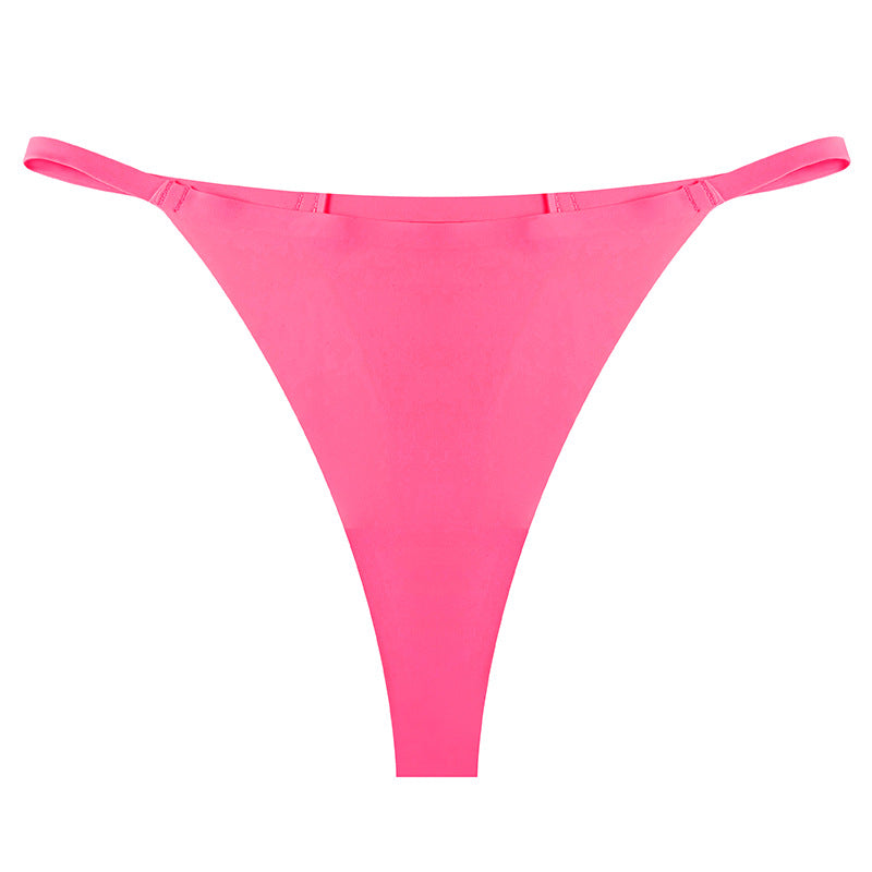 supply underwear sports one-piece t-pants ice silk breathable quick-drying low-waist seamless sexy thin strap thong