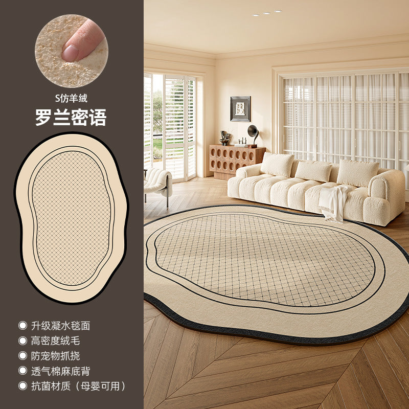 Carpet living room french retronew arrival stain-resistant and easy-care bedside blanket sofa coffee table asymmetrical shaped mat