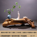 Weathered dead wood ornaments 2 thuja root carving bonsai bottom base tea ceremony tea room tea table dry tea table