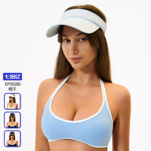 Summer outdoor sports sun hat cycling running sun protection hat quick-dry face cover duckbill visor open top hat women's 9280