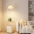 Fs-539 double-layer drawer floor lamp: white (skirt cover)