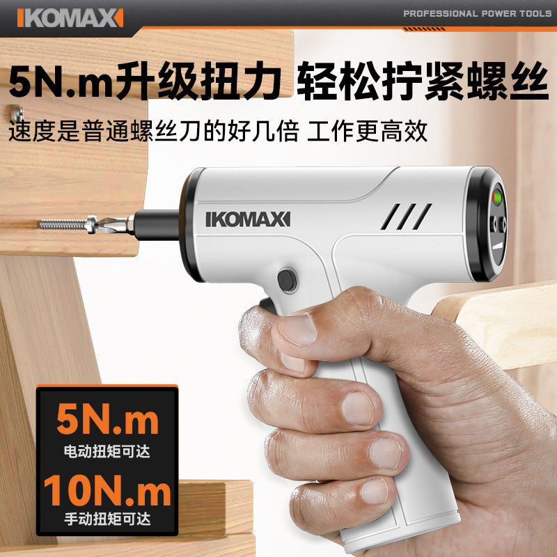 Ready-to-ship electric screwdriver, handheld drill, small multifunctional cordless mini screwdriver tool set