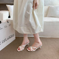 Women's thong sandals with high heels - new summer 2025 collection - stiletto heel sandals - french style footwear