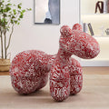 Creative pony chair - adorable kids' animal ride-on sofa stool - cartoon chair plush toy - home decor accent