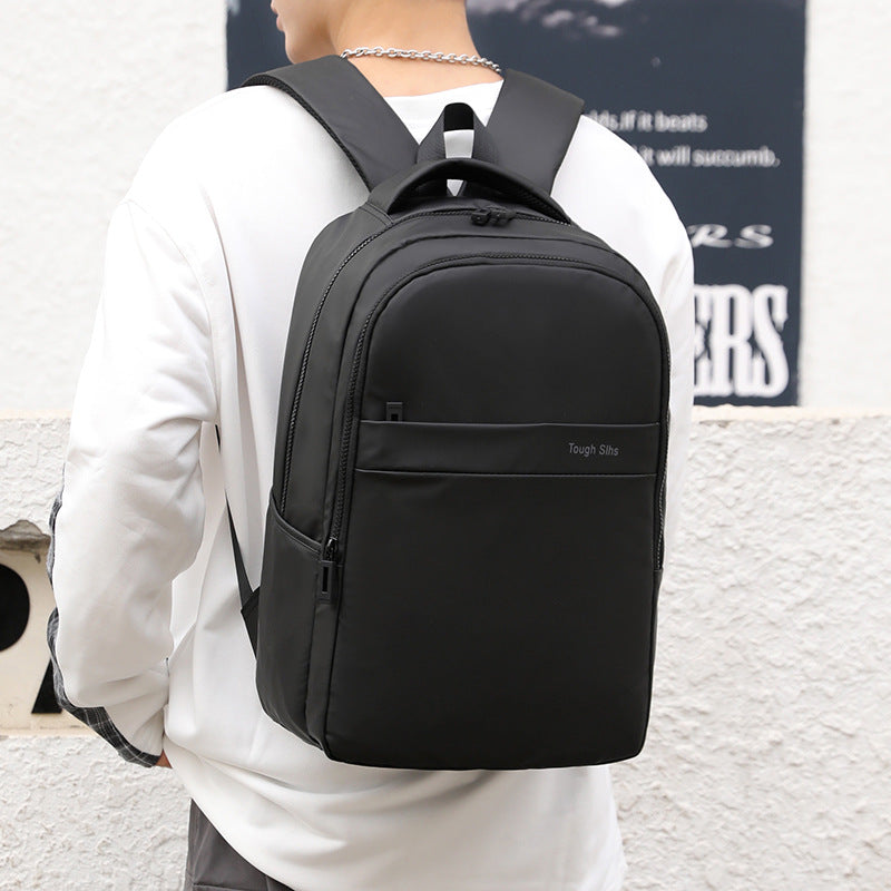 New Men's Large Capacity Computer Backpack Casual Anti-splashing Vertical Student School Bag Outdoor Travel Backpack