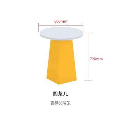 Sectional sofa minimalist creative irregular stool kindergarten office mall rest area negotiation reception table and chair sofa