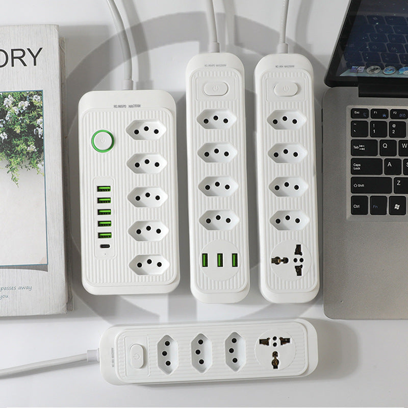3-position 4-position 5-position socket usb power strip power strip brazilian socket south american socket paraguay socket