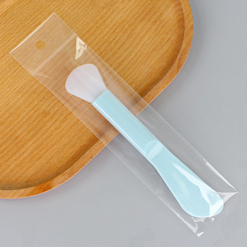Cosmetic mask tool dual-ended silicone brush scraper mask stick mask brush soft head stirring applicator facial scraper