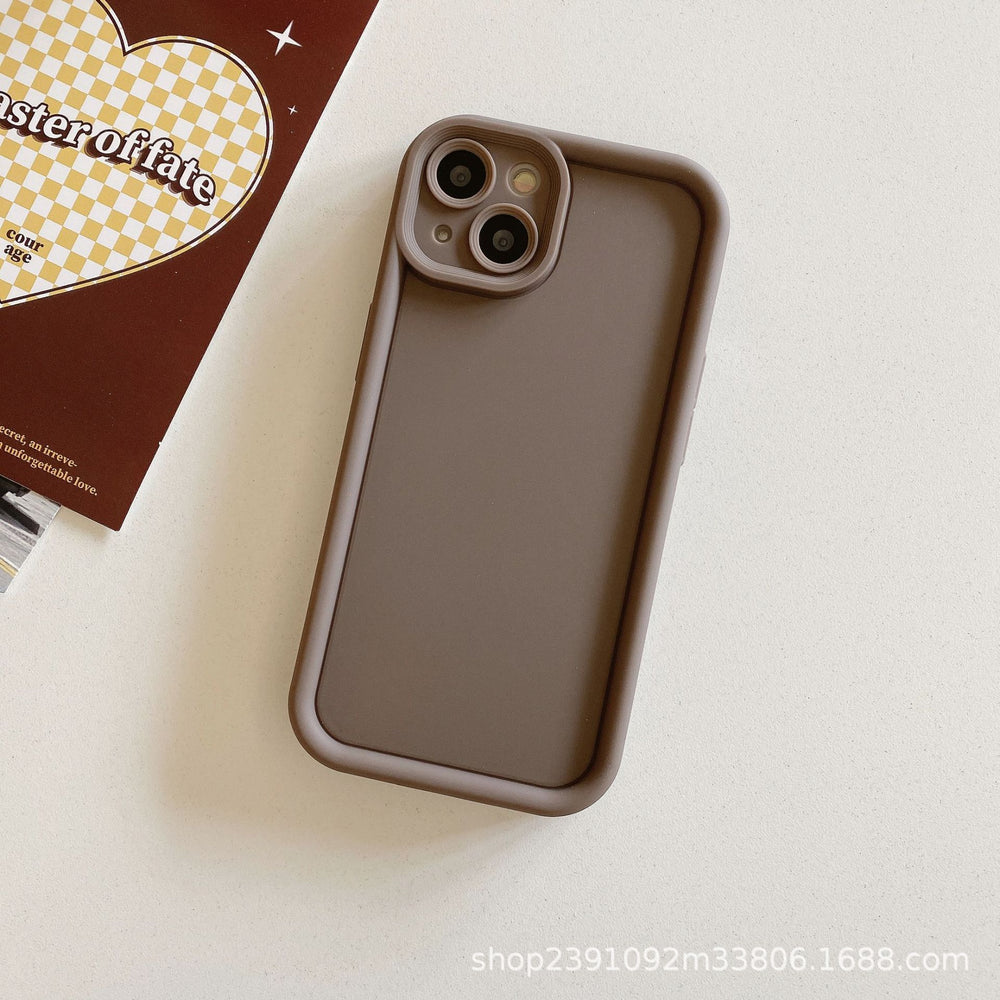 hot-selling iphone 17 solid color "sky eye ladder" phone case, ip16 apple 15 diamond sand phone case