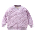 New winter quilted silk-padded baseball jacket: thickened, wearable as outerwear or inner layer, perfect for school uniforms, warm and cozy for boys and girls