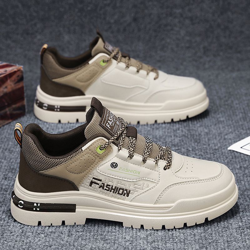2025 new spring men's waterproof & non-slip athletic sneakers - height increasing, casual, work, martin boots, safety shoes, trendy footwear