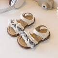 Ready-to-ship square-toe, closed-toe sandals – trendy new spring collection for kids. featuring a round toe, semi-covered design, soft, non-slip soles, and a princess-style aesthetic