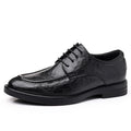Men's leather shoes - new spring/autumn collection: textured leather, business casual, british style, korean design, perfect for work, groom, and weddings