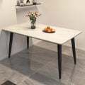 Rock slab dining table and chair combination dining table for home small apartmentaccessible luxury living room dining table rectangular modern marble casual