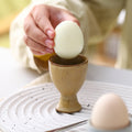Creative tall round egg cup stylishretro ceramic egg holder cup restaurant hotel for home egg bottom holder