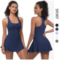 Naked new arrival sports beautiful back dress yoga clothes for women fashion tape bottom outdoor running fitness tennis skirt