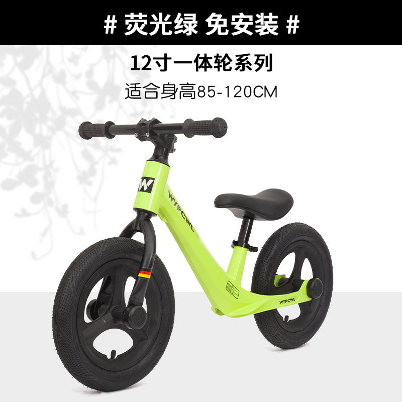 New children's magnesium alloy balance car without pedals 1-6 years old baby balance yo-yo car two-wheel coasting walker