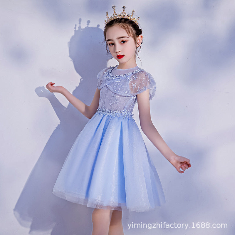 Custom  dresses for girls: new short birthday princess tulle dresses for toddlers and young children