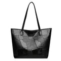 2024 new fashion shoulder bag large capacity tote bag solid color patchwork women's bag woven tote bag dropshipping available