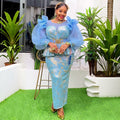 European and american cross-border e-commerce african women's plus size dress  fashion sequin christmas party dress