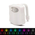 Led human body induction night light toilet hanging atmosphere light 8 colors 16 colors toilet sensor light toilet lid light smart