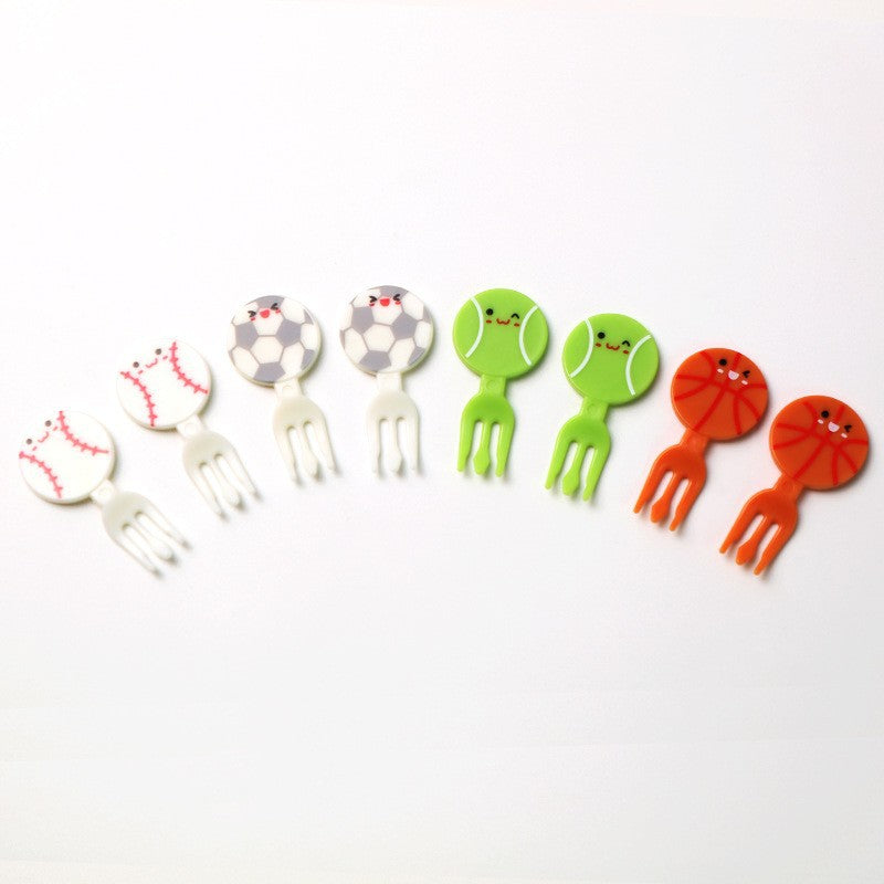 cartoon fruit fork set - cute animal creative fruit picks, bento fruit forks, dessert forks - wholesale