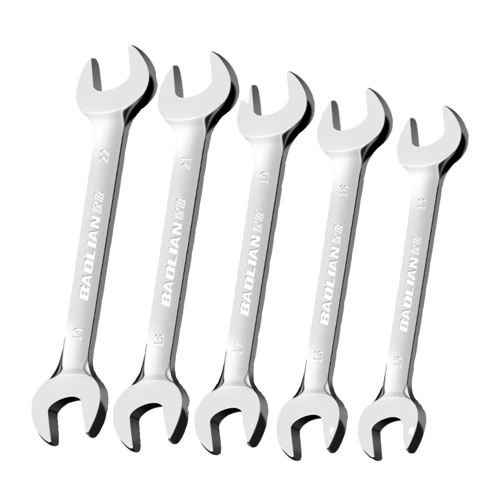 Baolian double-ended open-end wrench, bright surface, small wrench tool suitfor home8_10 fork socket small helper