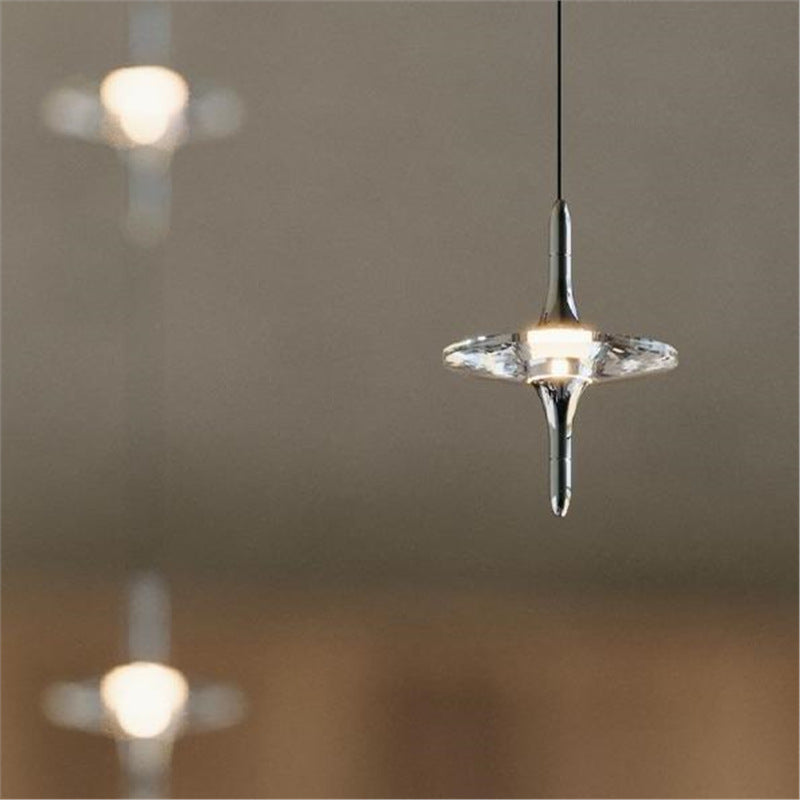 French star chandelier italian normcore star bedside lamp entrance double-headed staircase second floor italian light luxury small chandelier
