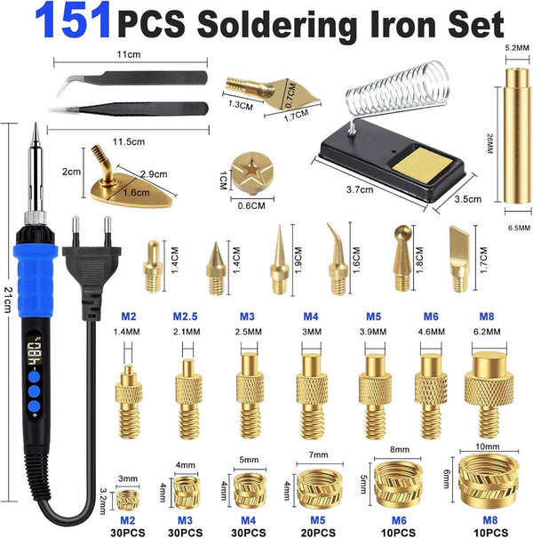 High-power electric soldering iron adapter heat transfer printing integrated tool gourd engraving brass alphanumeric pyrography head