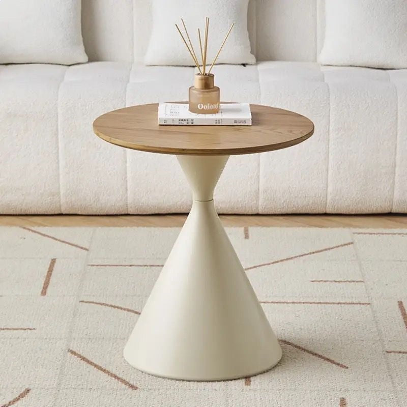 Second-hand style coffee table accessible luxury walnut solid wood coffee table living room oval normcore coffee table table rental house