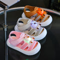 Baby boys' sandals summer light-up girls' anti-slip soft sole potty training toddler infant sandals 0-1-2-3 years