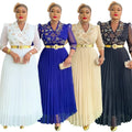 hot diamond v neck banquet evening dress  african women's plus sizeelegantelegancedress