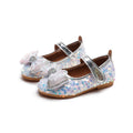 Girls'  spring new collection: sparkling soft-soled princess leather shoes for mid-to-large children - wholesale direct from the manufacturer, featuring hook-and-loop fasteners