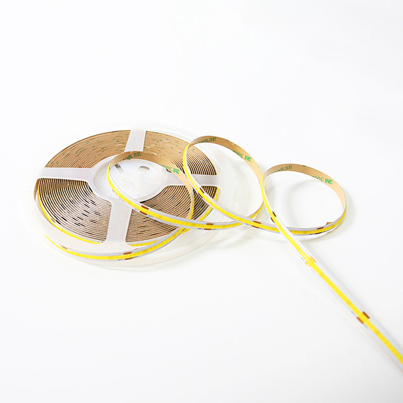 Wholesale cob strip self-adhesive line flexible led low voltage 24V linear lamp high color slide led strip supply