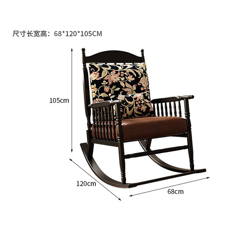 Single living room sofa chair designer small apartment american light luxury rocking chair frameless sofa lazy casual rocking chair