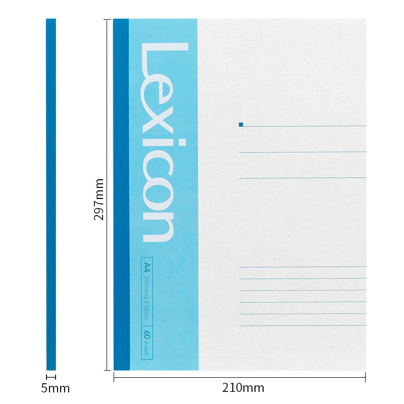 Deli 7658 Office Wireless Binding Book (Mixed) -60 Sheets-A4 Notepad/Work Notebook