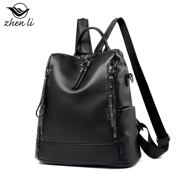Zhenli women's bag 2023 new backpack messenger bag schoolbag middle school students ins popular schoolbag wholesale