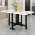 Simple foldable table dining table for home small apartment rental house rectangular portable stall small square table dining table