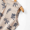 new arrivalprinting chinese style feather shirt sleeveless slimming look round neck frenchdress
