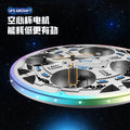 remote control ufo flying disc, altitude-holding hovering quadcopter drone with colorful lights - children's toy airplane