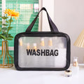 Wash storage bag Premium waterproof single-layer cosmetic bag Portable large-capacity transparent travel cosmetic storage bag