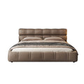 Foshan genuine leather bed classy leather art small apartment bedroom furniture small apartment modern casual soft bag classy bed master bedroom
