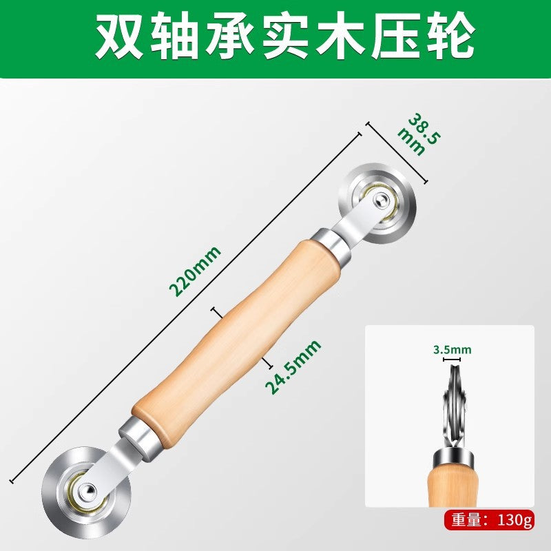 Screen window replacement tool, yarn pressing wheel, self-installed for home handy gadget, sealing strip pressing device, installation roller, special pressure wheel for rubber strips