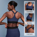 New color block adjustable strap sports bra - high impact, shockproof, push-up training bra - model dw346